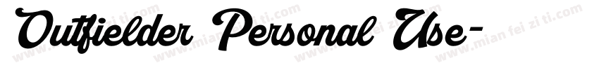Outfielder Personal Use字体转换
